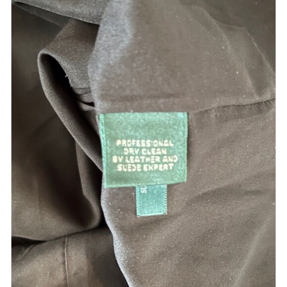 LAUREN Ralph Lauren Leather Trim Windowpane Plaid Shift Dress Black Size 16 - Picture 8 of 9